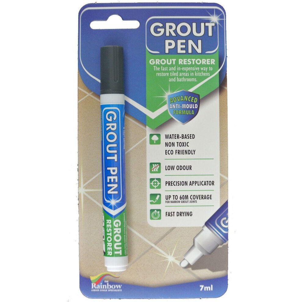 Grout Pen Dark Grey - Revives & Restores Tile Grout 722480211164