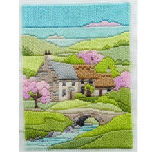 Derwentwater Designs Cottages Spring Long Stitch Kit