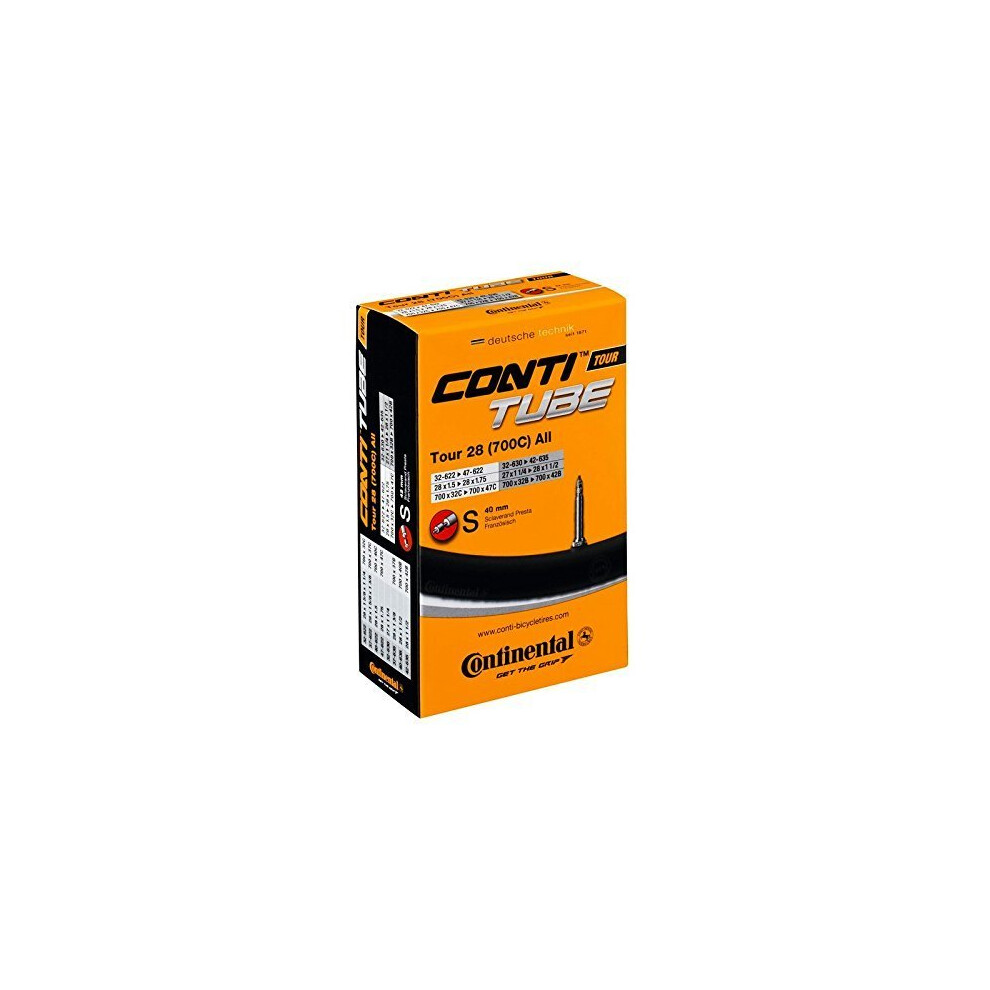 Continental Tour 28 All Bicycle Inner Tube - Black, 32/47-609/642 , 182041 , s60