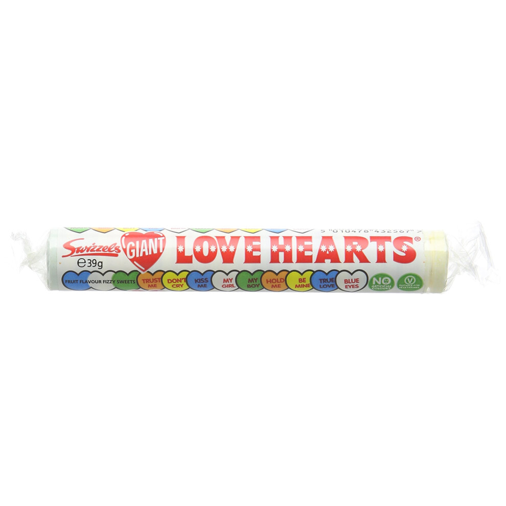 Swizzels Matlow Giant Love Hearts 39 g (Pack of 24)
