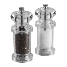 Cole & Mason Precision Grind 505 Salt and Pepper Mill Gift Set, Acrylic/Clear, 14 cm