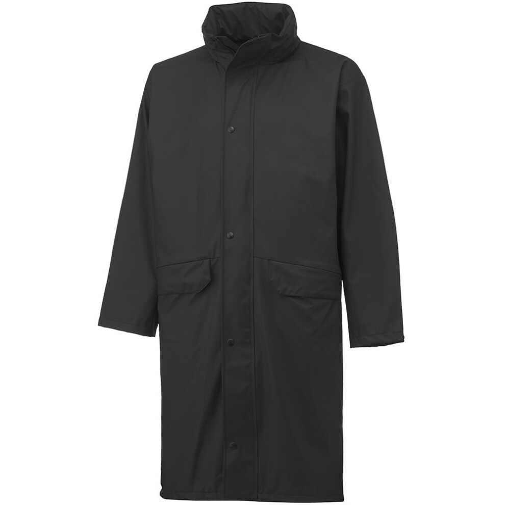 Helly Hansen 70186 Voss Rain Coat Long, black, 34-070186-990-L