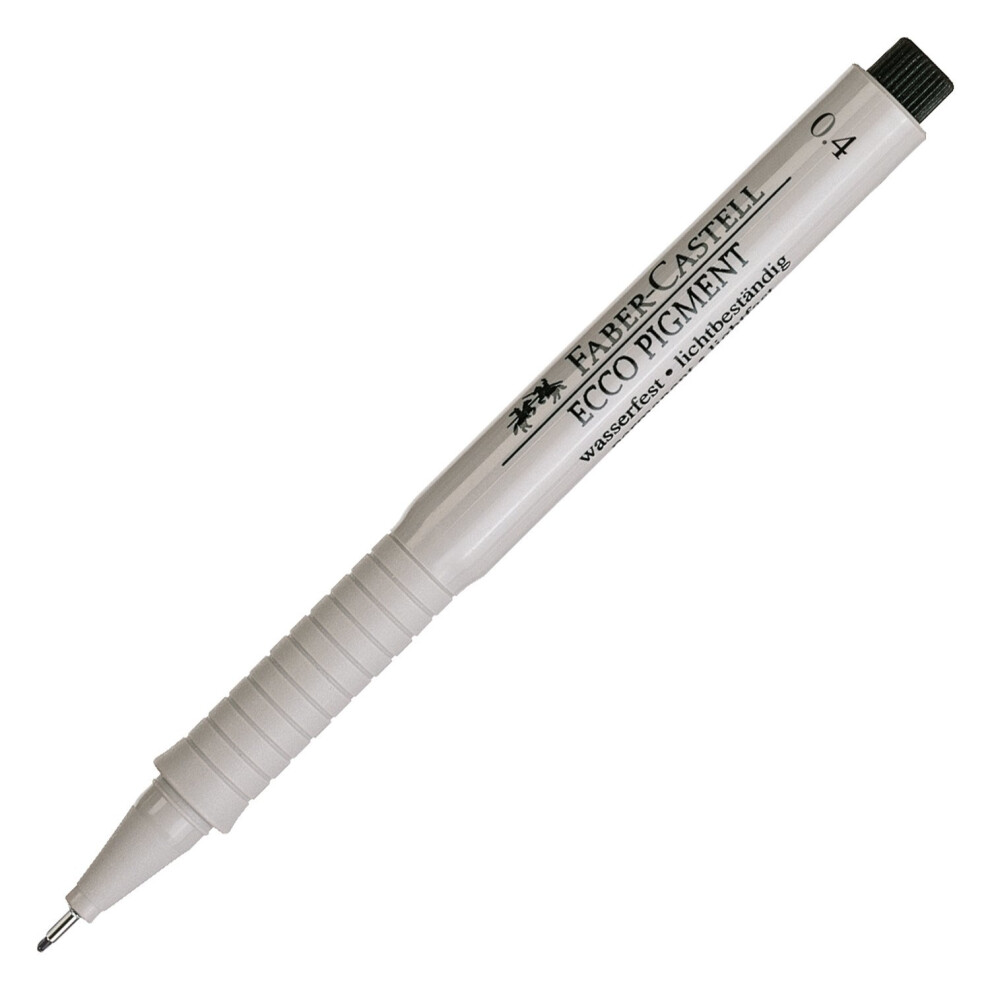 Faber-Castell Ecco Pigment Fibre Tip Pen, 0.4mm, Black