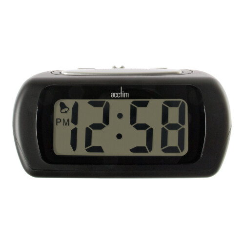 Acctim Acctim 12343 Auric Alarm Clock, Black