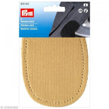 Prym 14 x 10 cm 2-Piece Cord Patches for Ironing/Sewing-On Beige