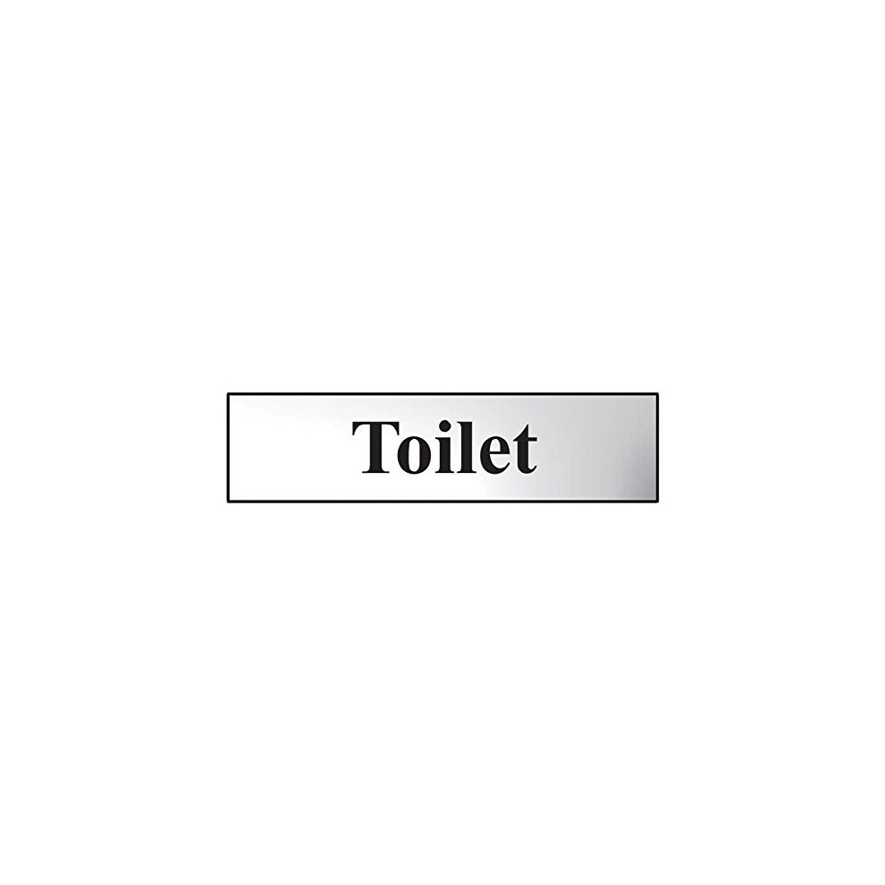 Scan 6051C Legend Toilet Chrome Finish Safety Sign