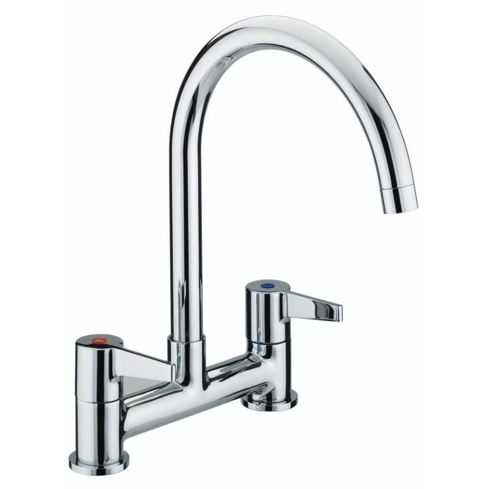 Bristan DUL DSM C Design Utility Lever Deck Sink Mixer - Chrome Plated