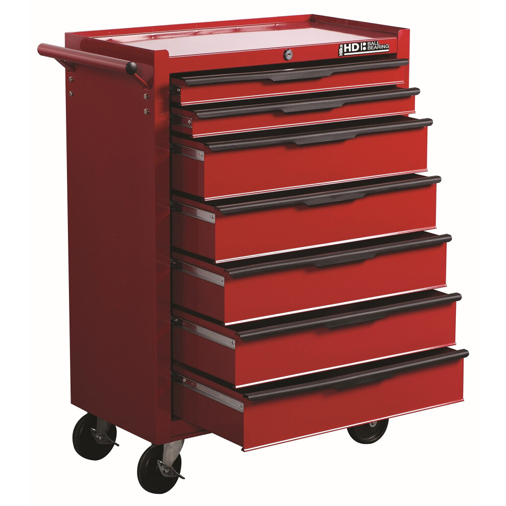 Hilka G301T7BBS Heavy Duty 7 Drawer Trolley with Ball Bearing Slides