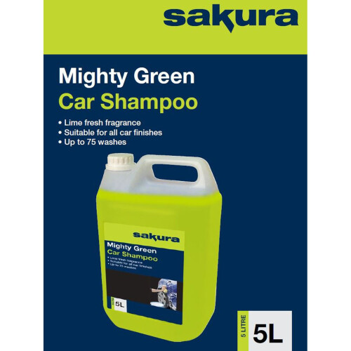 Sakura Mighty Green Car Shampoo 5L 1