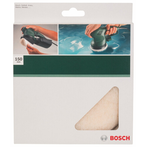 Bosch Bosch 2609256050 Lambswool Bonnet for Random Orbit Sander with Diameter 150mm 1