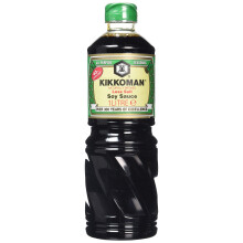 Kikkoman All Purpose Naturally Brewed Less Salt Cooking Soy Sauce Bottle 1L