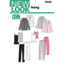 New Look Schnittmuster 6142 Miss/Men Separates, Gr??e A
