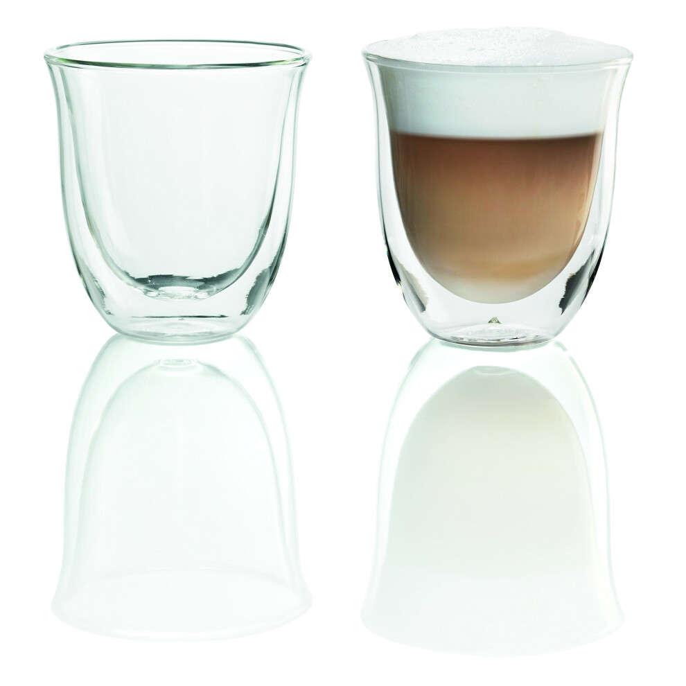 Delonghi 5513214601 Cappuccino Thermo Glasses - Pack of 2