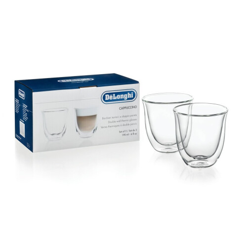 De'Longhi Conjunto de 2 xícaras Capuccino - DELONGHI - Paredes duplas - 19 cl 1