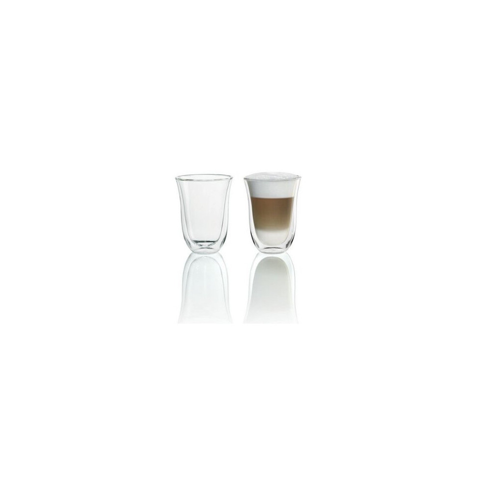 Delonghi 5513214611 Latte Macchiato Thermo Glasses - Pack of 2