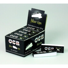 OCB filter tips – pack of 25. 20 mm x 60 mm.