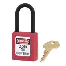 Masterlock S406RED M/Lock Lockout Padlock-Plastic Shackle 406RED