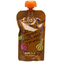 Ella's Kitchen Stage 1 From 4 Months Organic Butternut Squash, Carrot, Apple and Prune 120 g (Pack of 7)