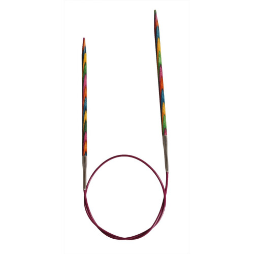 KnitPro 80 cm x 7 mm Symfonie Fixed Circular Needles, Multi-Color