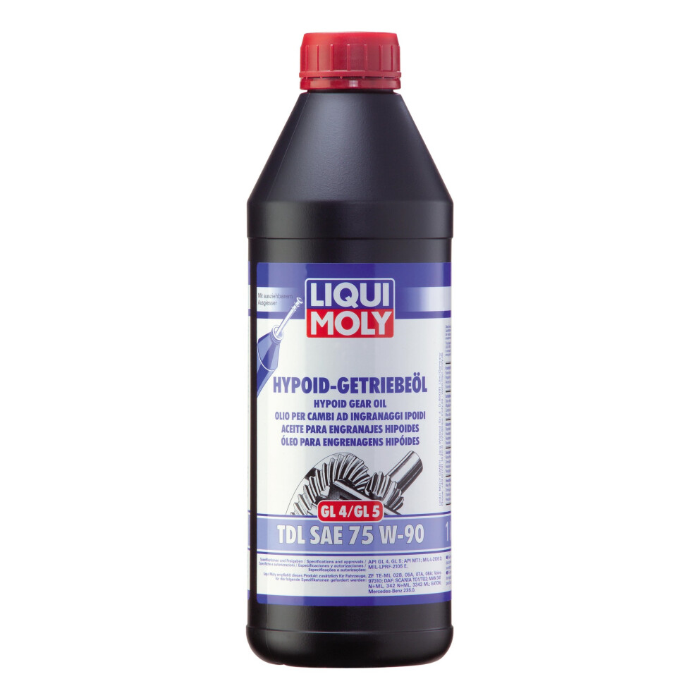Liqui Moly 1406 Tdl Sae 75 W-90 Hypoid Gear Oil 4100420014079