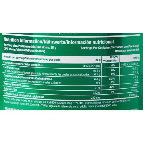 Scitec Nutrition 100% Whey Isolate Powder - 2000g, Vanilla 1