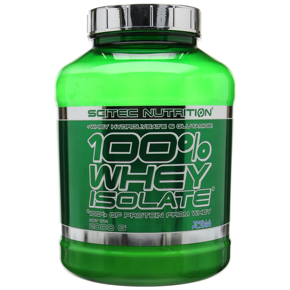 Scitec Nutrition 100% Whey Isolate Powder - 2000G, Vanilla