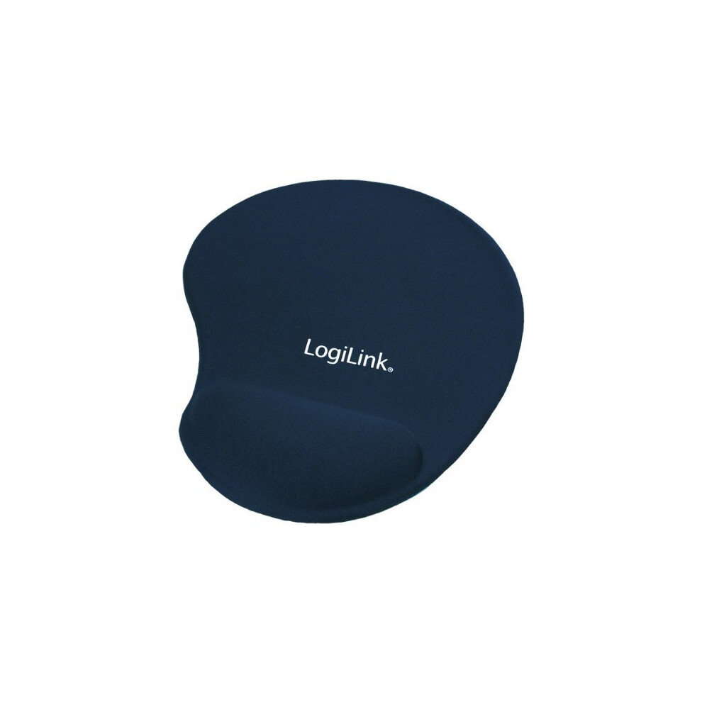 Logilink Mouse Pad With Gel Wrist Rest - Blue 4052792005356