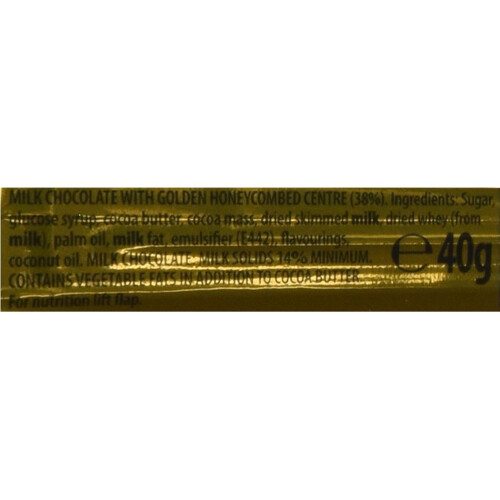 Cadbury Cadbury Standard Crunchie Bar 40 g (Pack of 48) 1