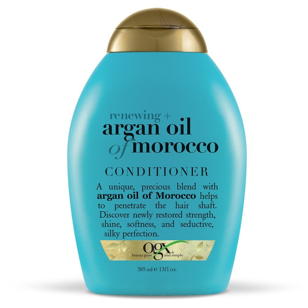 OGX Renewing Argan Oil of Morocco Conditioner, (1) 13 Ounce Bottle, Paraben Free, Sulfate Free, Sustainable Ingredients, Strengthens, Softens,...