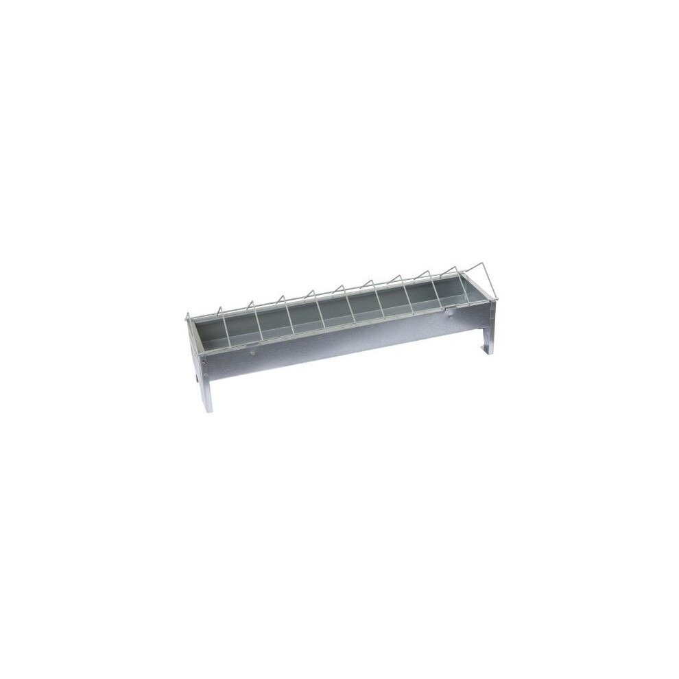 Kerbl 71301 Feeding Trough for Poultry Galvanised Length 50 cm Width 10 cm