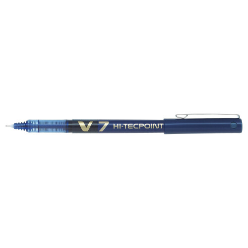 Pilot Pilot V7 Hi -Tecpoint Rollerball Pen 0,7 mm tip - sort/bl?/r?d pakke med 3 2