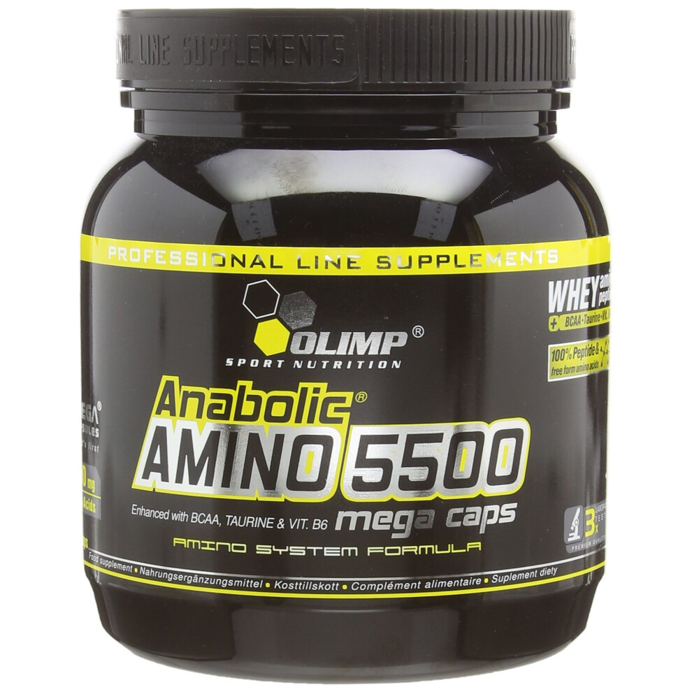 Olimp Nutrition Anabolic Amino 5500, Mega Caps - 400 Caps - Image 5