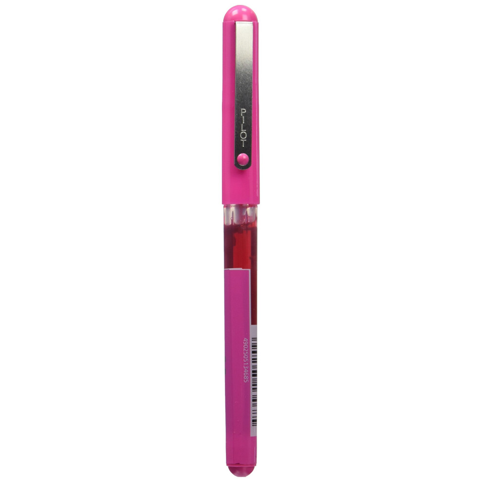 Pilot Vball 5 Liquid Ink Rollerball 0.5 Mm Tip - Pink, Box Of 12
