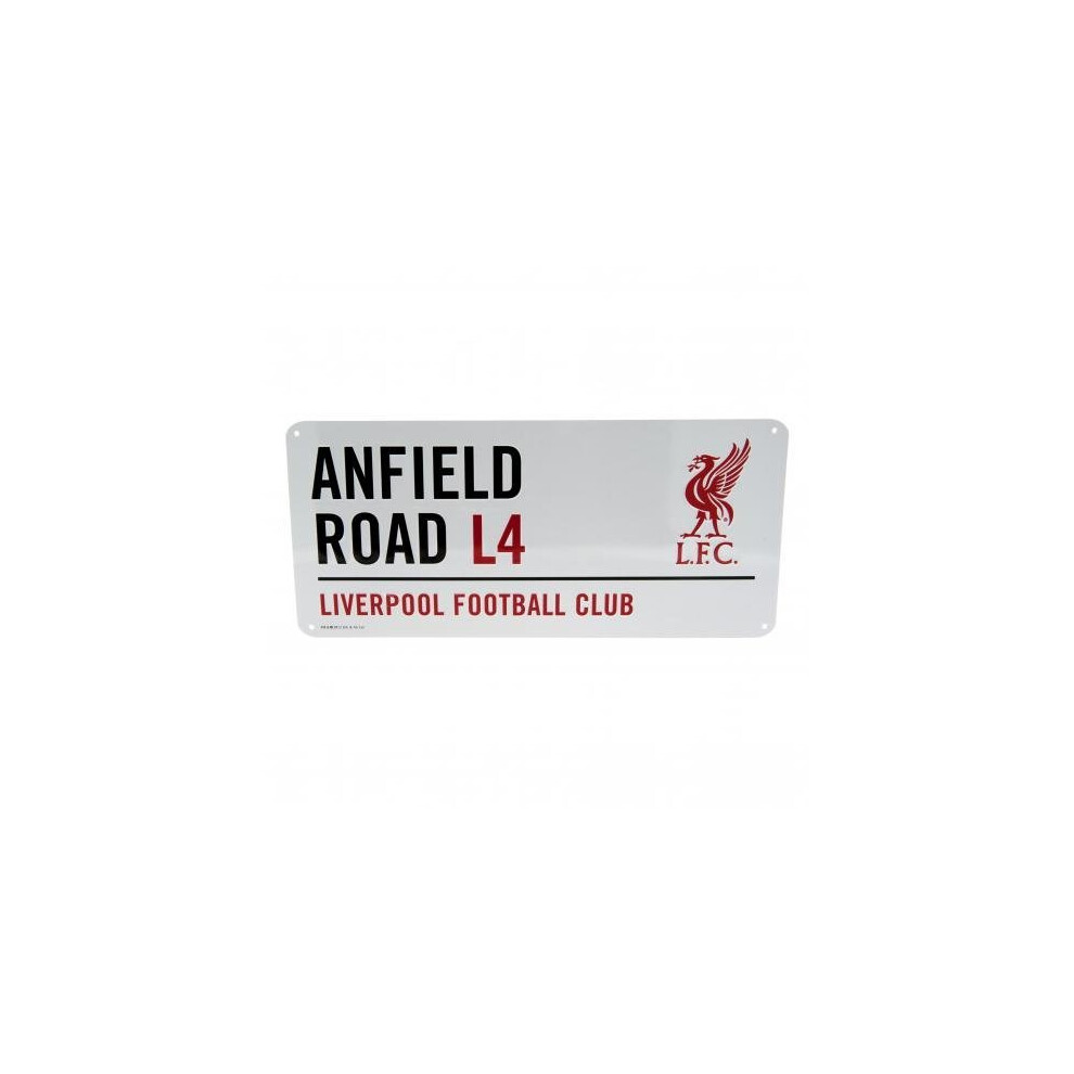 Liverpool Official Anfield Road L4 Metal Street Sign - Multi-Colour