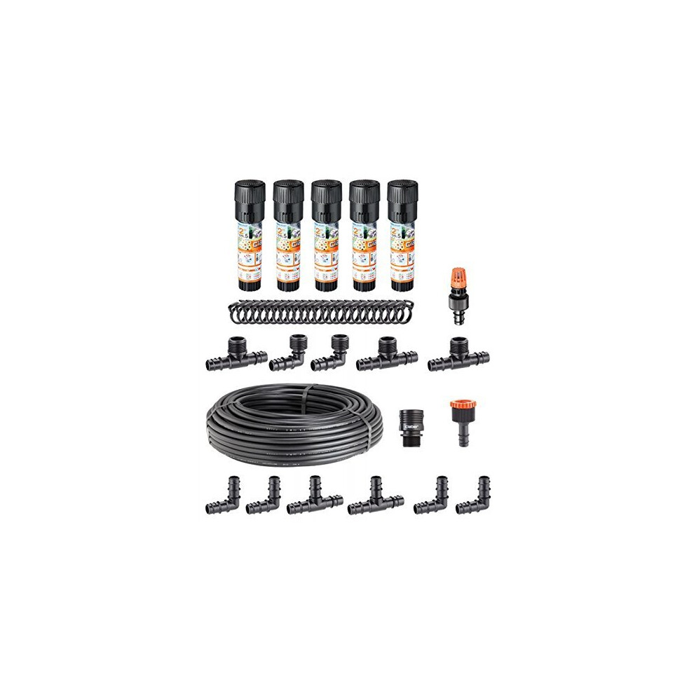 The Claber 90200 Pop-Up Irrigation System Starter Kit for Small Lawns and Gardens