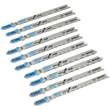 Bosch Pro 10tlg. Stichsägeblatt-Set Basic for Metal zum Sägen in Metall