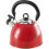 WHISTLING KETTLE 2.5 LITRE STAINLESS STEEL RED 1