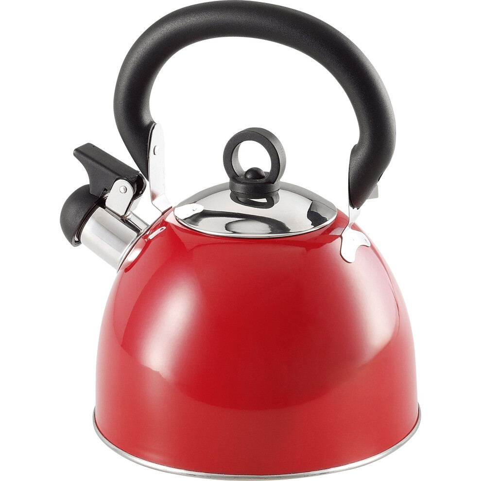 WHISTLING KETTLE 2.5 LITRE STAINLESS STEEL RED-image-OPC-PPH9GN-NEW