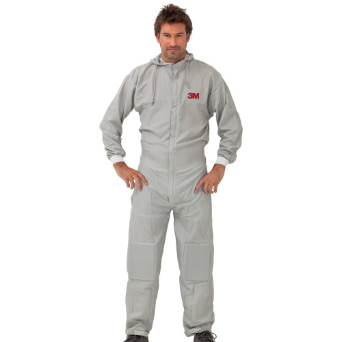 3M 3M Reusable Paintshop Coverall, Grey, L, 50425