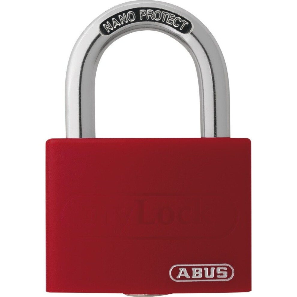 ABUS 65AL40RED Open Shackle Padlock - Red