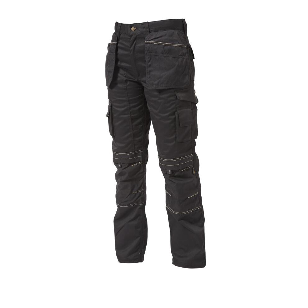 Apache Men's Black Holster Polycotton Holster Trouser, 30W X 29L