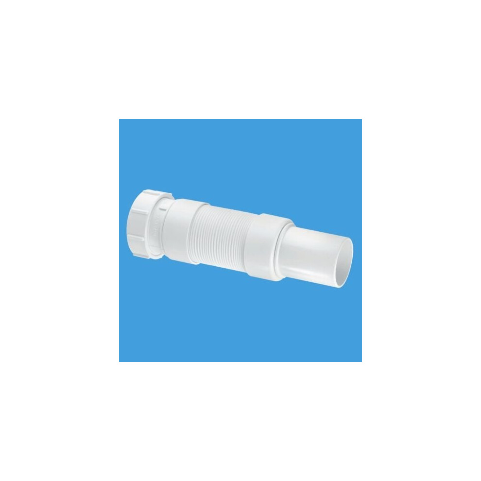 McAlpine FLEXCON6 Flexible Fitting - Universal Connection x PVC Plain Spigot - White