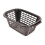 Addis ADDIS 505606 RECTANGULAR LAUNDRY BASKET BLACK 1