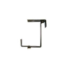 Xclou Window Box Brackets in Brown - Flower Box Holder for Mounting on Balconies, Windowsills, or Fences - 2-Fold Adjustable Balcony Brackets