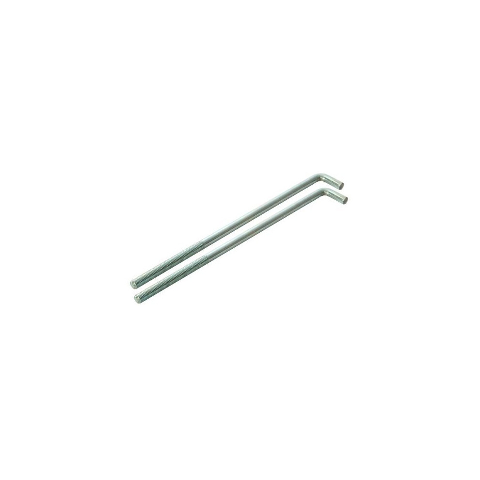 Faithfull 350mm 14-inch External Building Profile Bolts (2 Pieces)