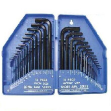 Blue Spot 15320 Metric and Imperial Hex Key Set (30 Pieces)