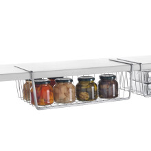 Organizator pentru dulapuri metaltex kangoro sub raft co? de depozitare cu acoperire de polleterm pentru utilizare pe termen lung Silver Dimensiu