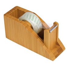 Wedo 061907 Bamboo Tape Dispenser with Adhesive Tape Brown