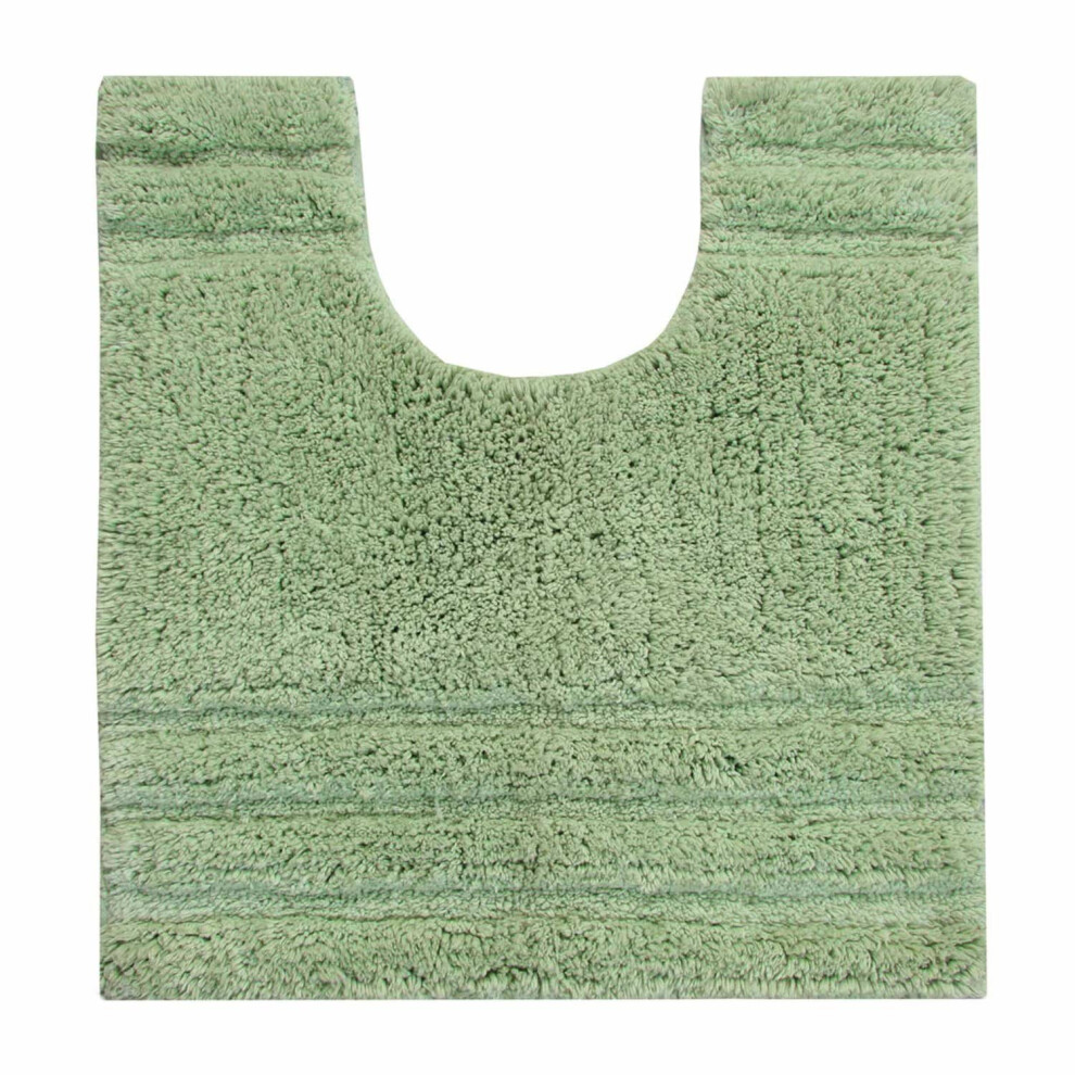 Homescapes Spa Supreme Luxury Pedestal Mat, Sage Very Heavy 1800 Gsm, Super Soft Plush Cotton, 50X55cm, Washable At Home. Bath Mats Sold... Green