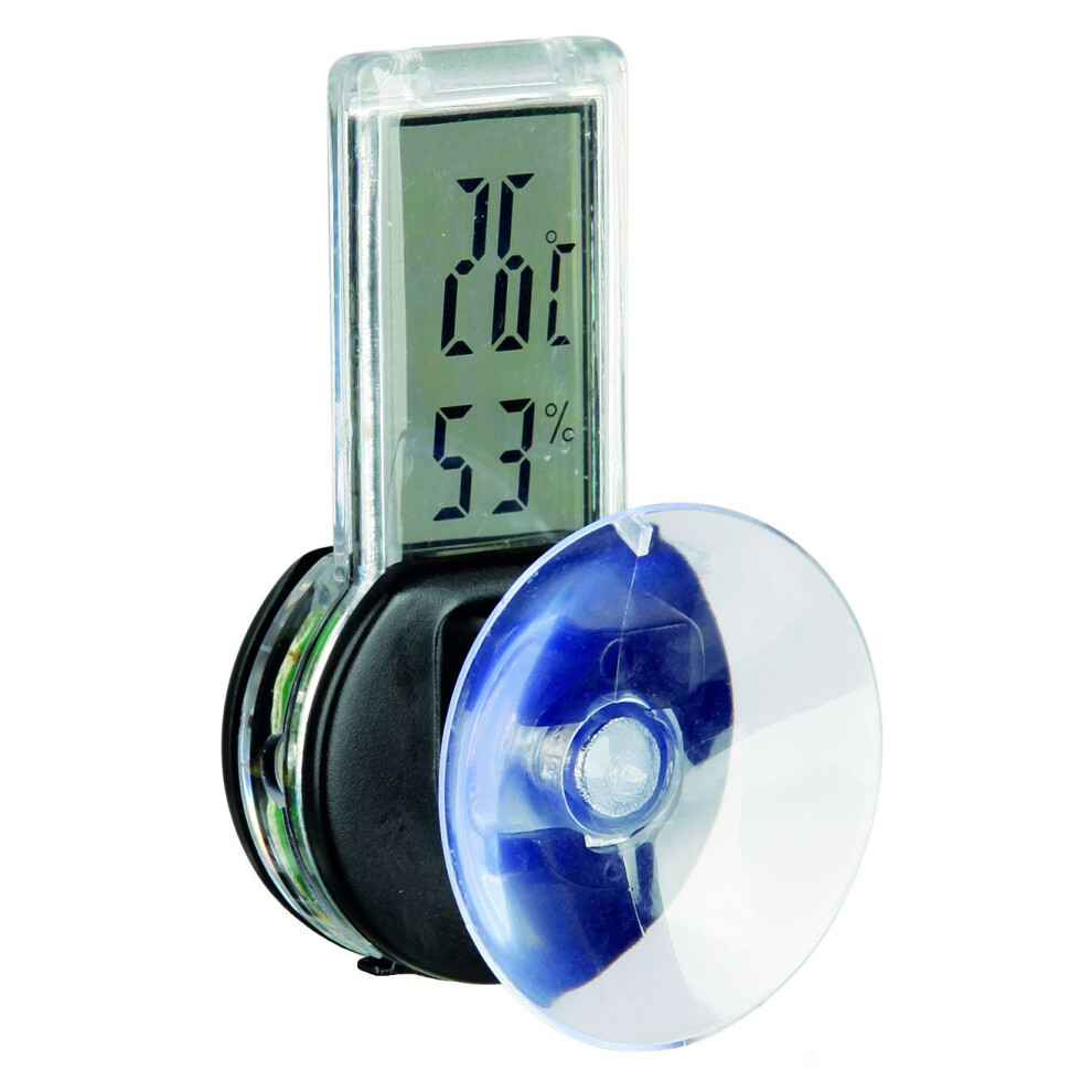 Trixie 76115 Digital Thermometer/Hygrometer with Suction Cup